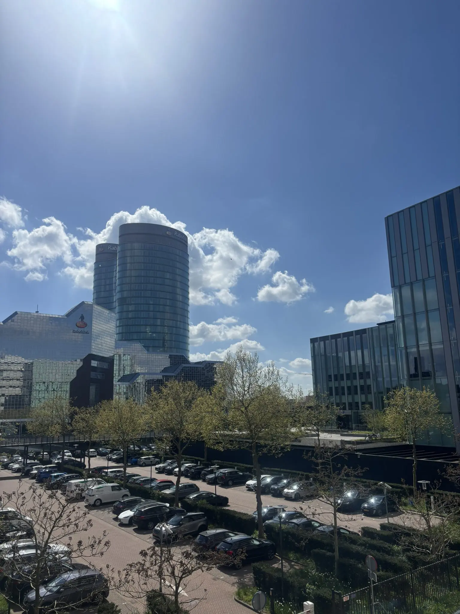 Glass office towers in Utrecht