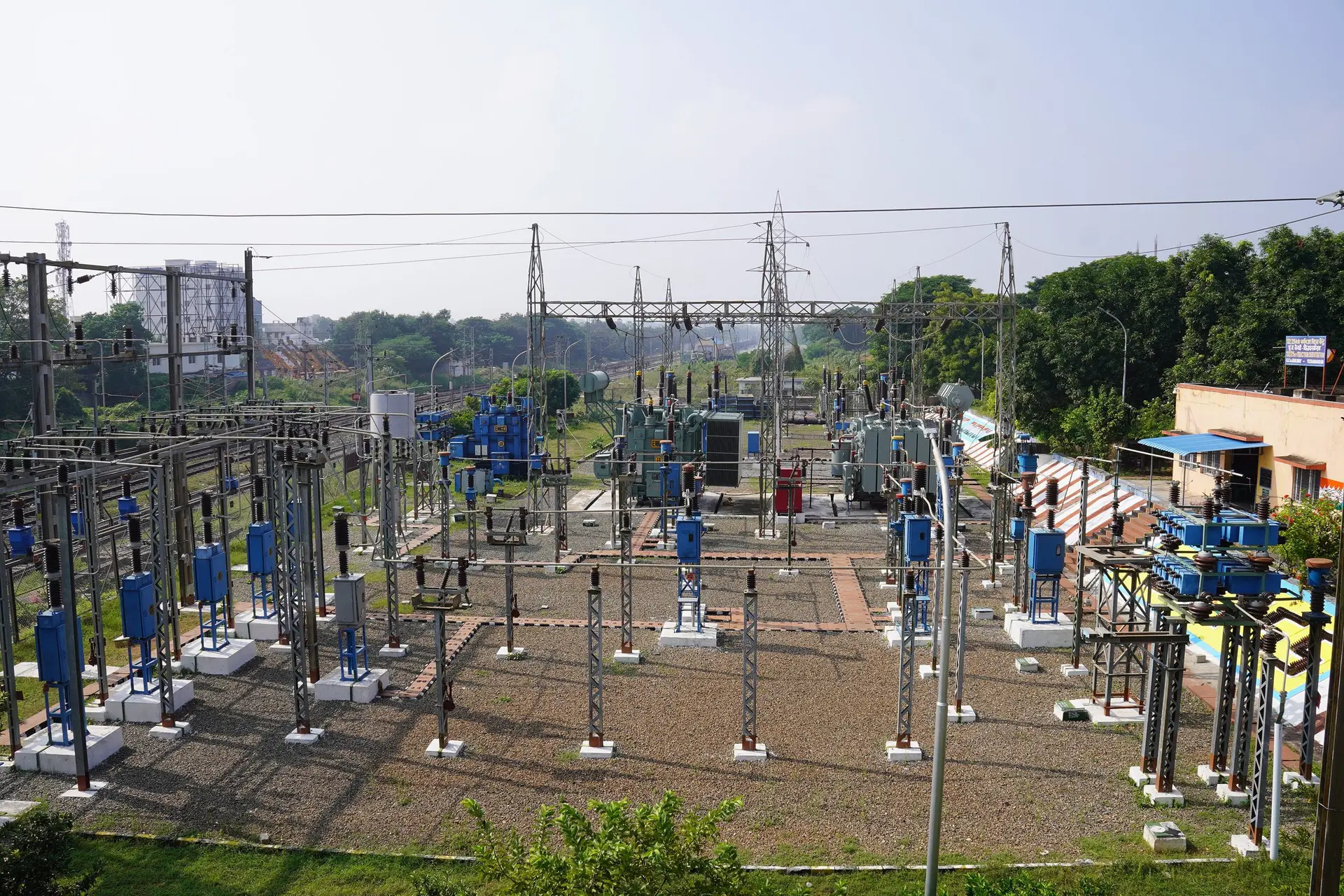 High-voltage electrical substation